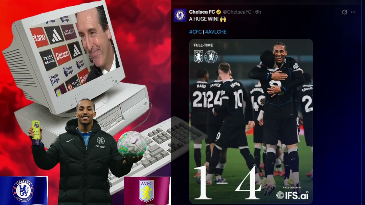 Joao Pedro, Cole Palmer on FIRE! Aston Villa 1-4 Chelsea, Reaction, Highlights, Sosenior, Emery