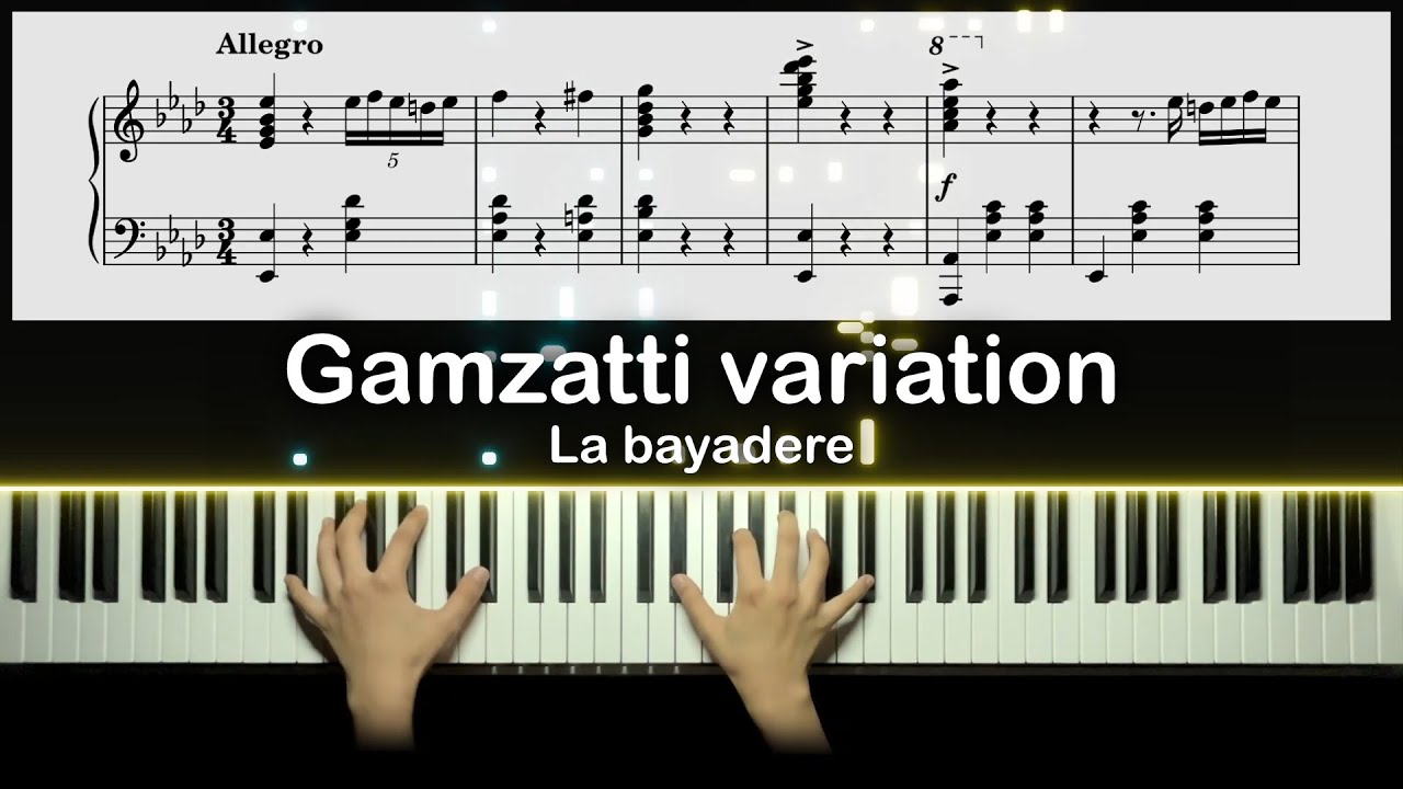 La Bayadere. Gamzatti Variation  PIANO SHEET