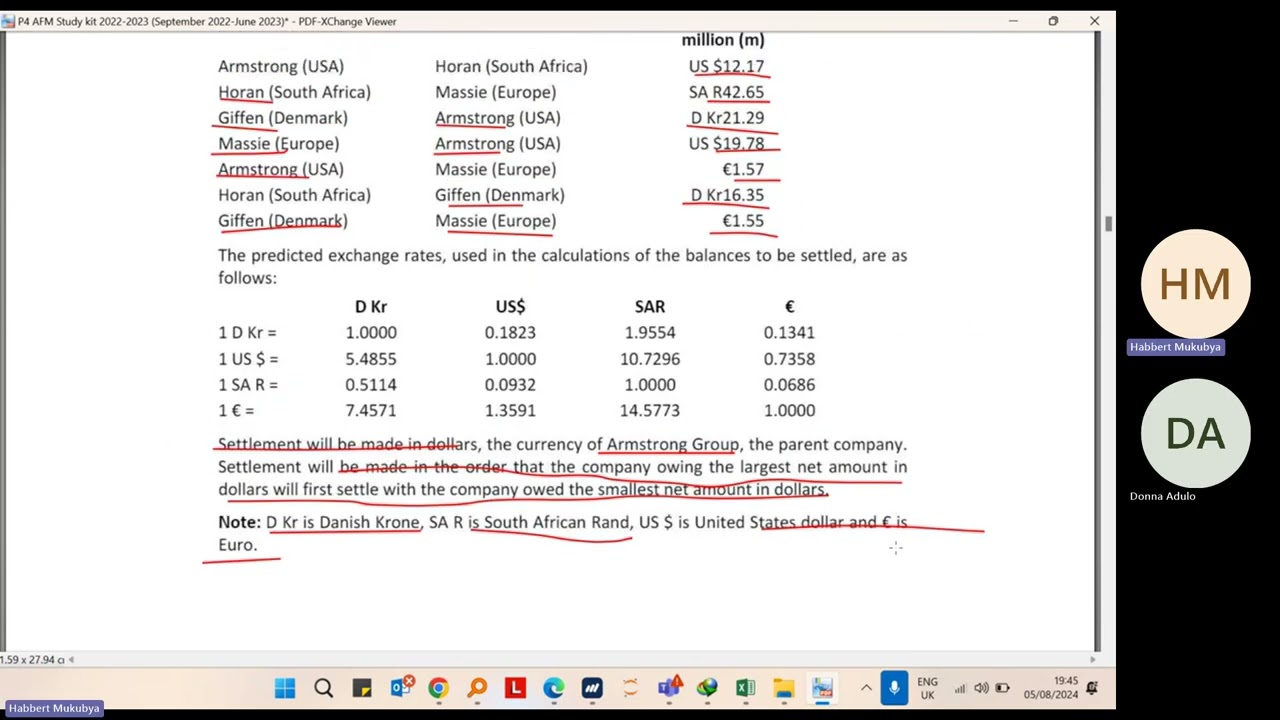 ACCA AFM - The Armstrong Group