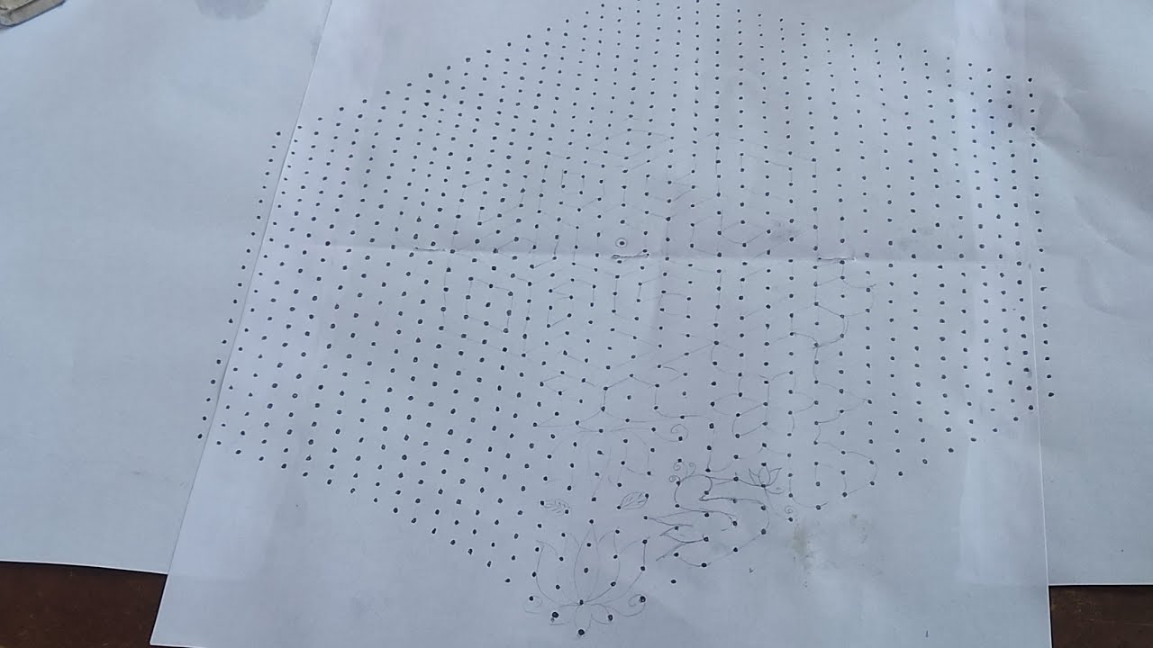 daily kolams 37*19dots festival muggulu Friday kolams easy rangoli#vasukitutorials#simple kolams