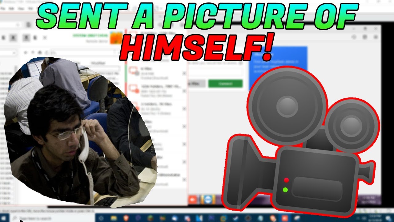 Scammer sends me a PIC of HIMSELF by accident!