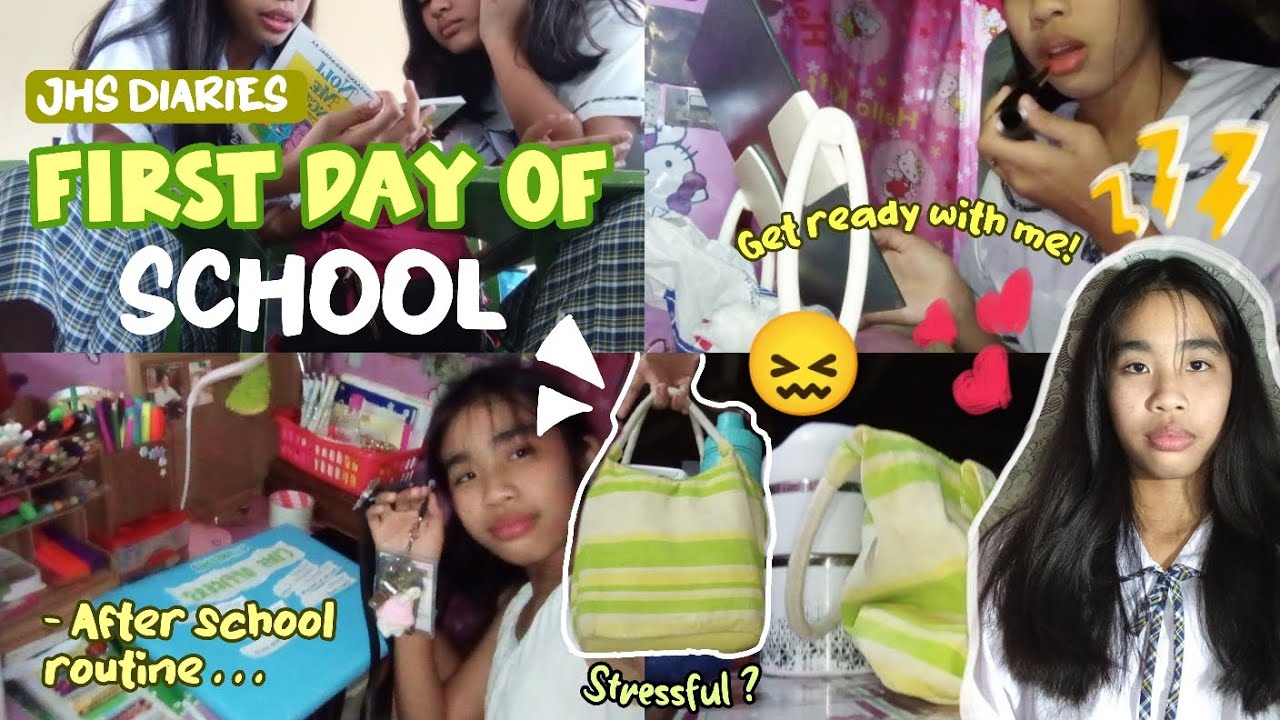 JHS Diaries🏫: First day of school! 2023 - GRWM, preparing + after school routine! Philippines 🇵🇭