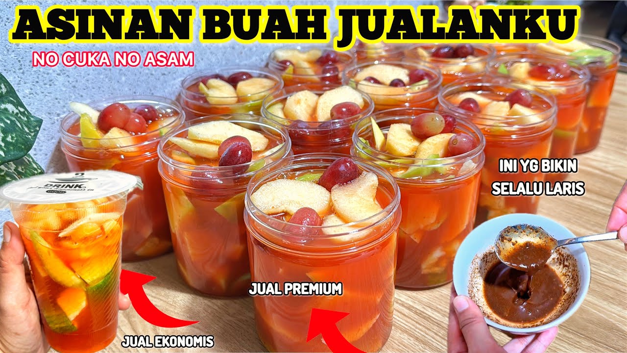 TAMBAHIN 1 BAHAN DI ASINAN BUAH KUAH LEMON SELALU DI REPEAT ORDER#idejualan #asinanbuahsegar #resep