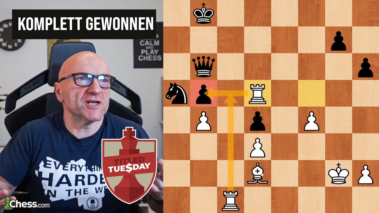 Komplett gewonnene Stellung, aber TBG denkt sich..ach ne, geben wird dem Gegner eine Chance