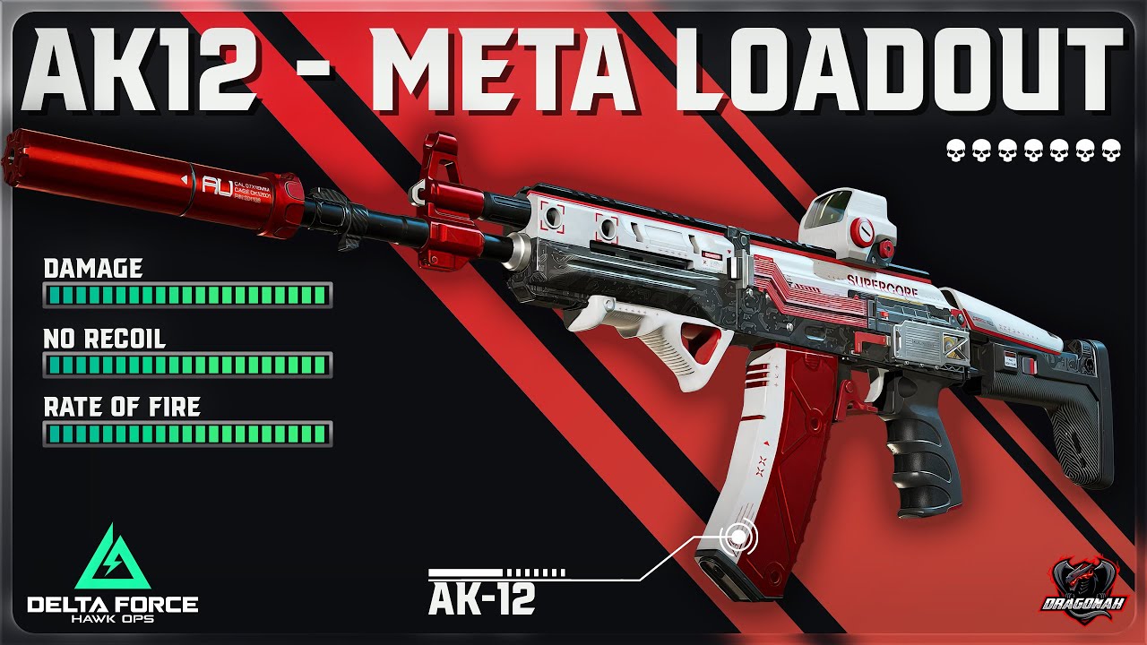 AK-12 BEST LOADOUT - THE MIX OF DAMAGE AND INSANE ROF | HƯỚNG DẪN MOD S&Uacute;NG | DELTA FORCE | DRAGONAK