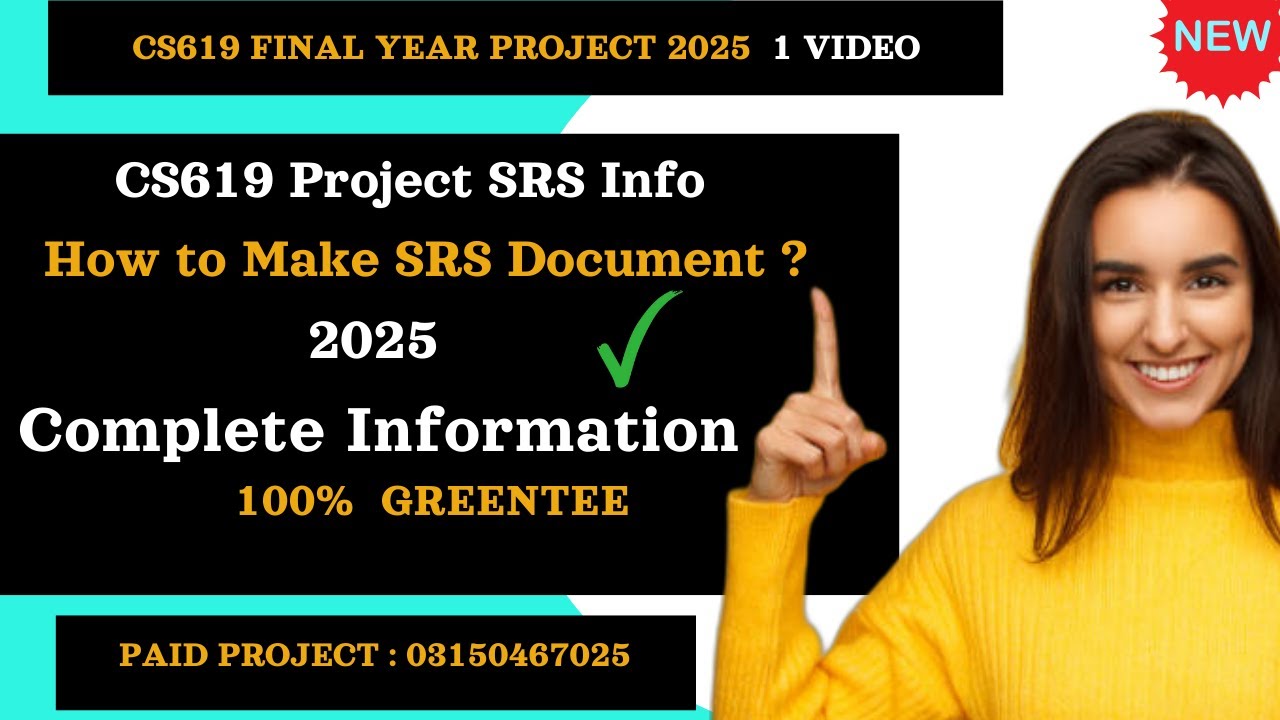 How to make SRS Document 2025 | Final Year Project CS619 | #srsdocument