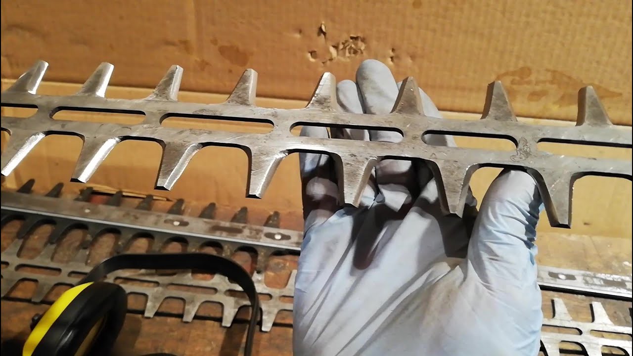 How To Sharpen HEDGE TRIMMER Blades