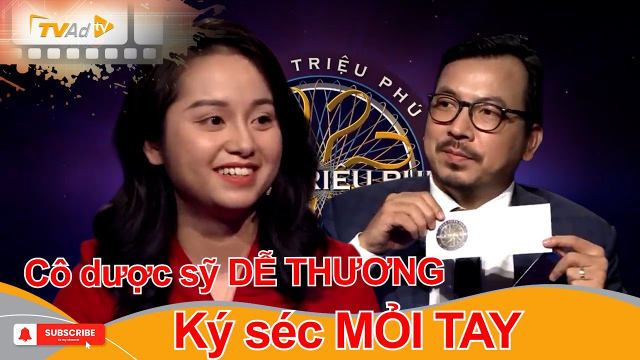 AI LÀ TRIỆU PHÚ | Cô dược sỹ DỄ THƯƠNG khiến GS Xoay ký séc MỎI TAY