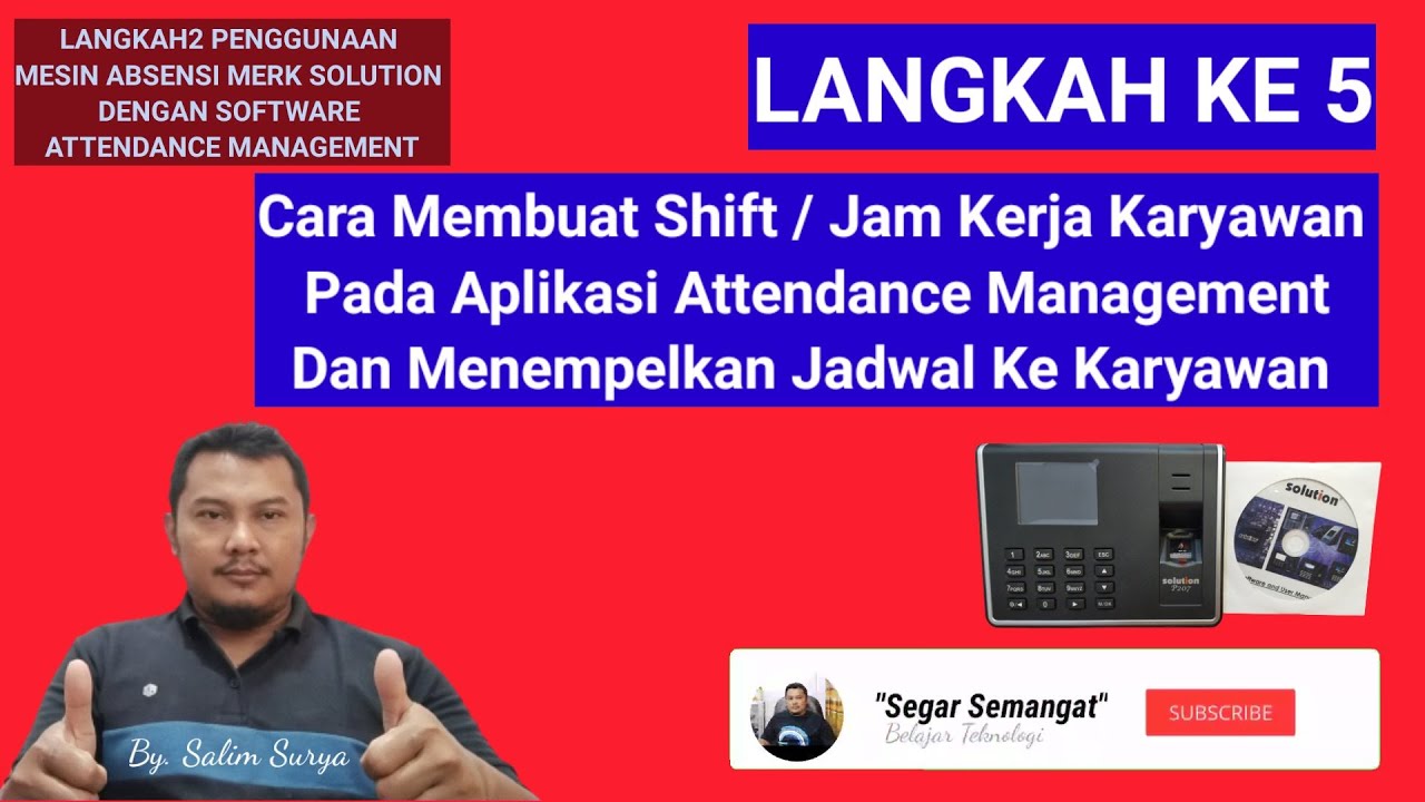 Attendance Management - Cara membuat shift / Jam Kerja Karyawan dan menempelkan Jadwal Ke Karyawan