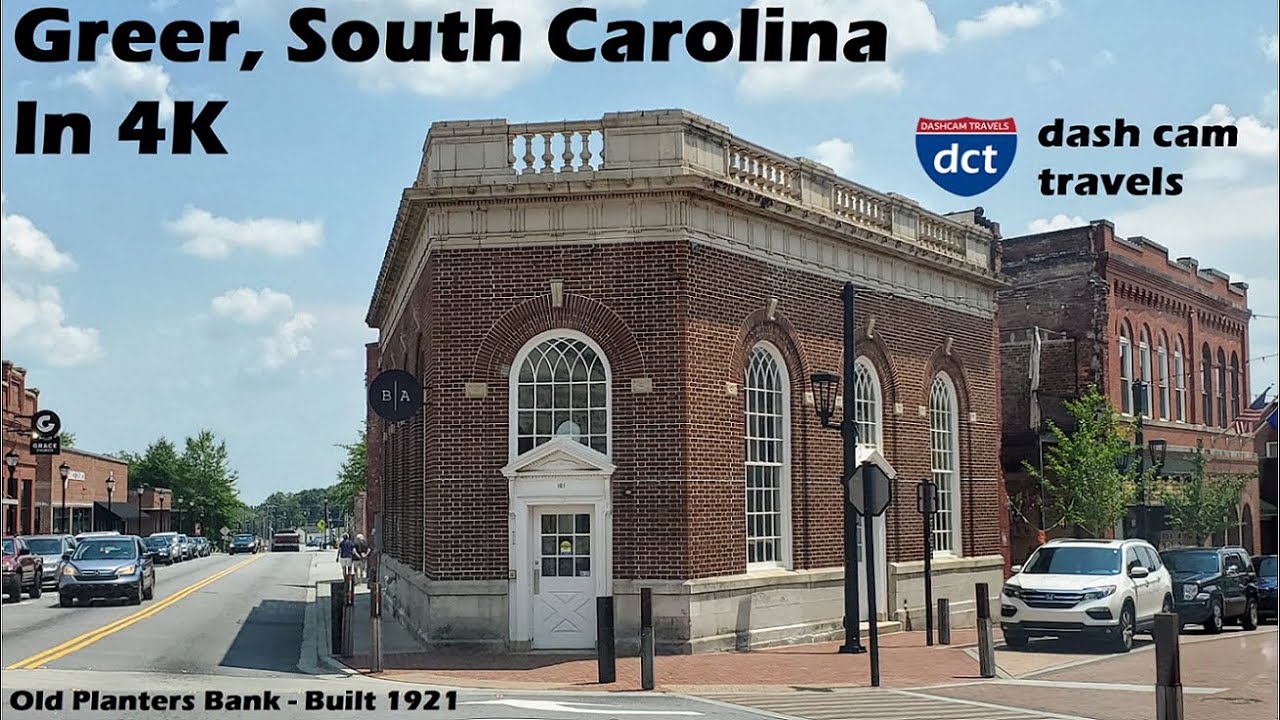 Dash Cam Drive – Downtown & Scenic Greer, South Carolina | 4K Virtual Tour