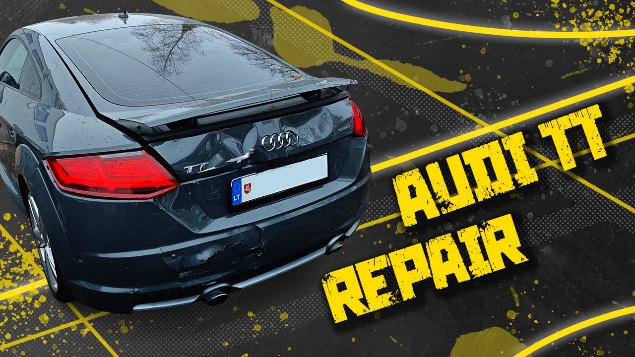 AUDI TT. Rear end repair. Ремонт задней части.