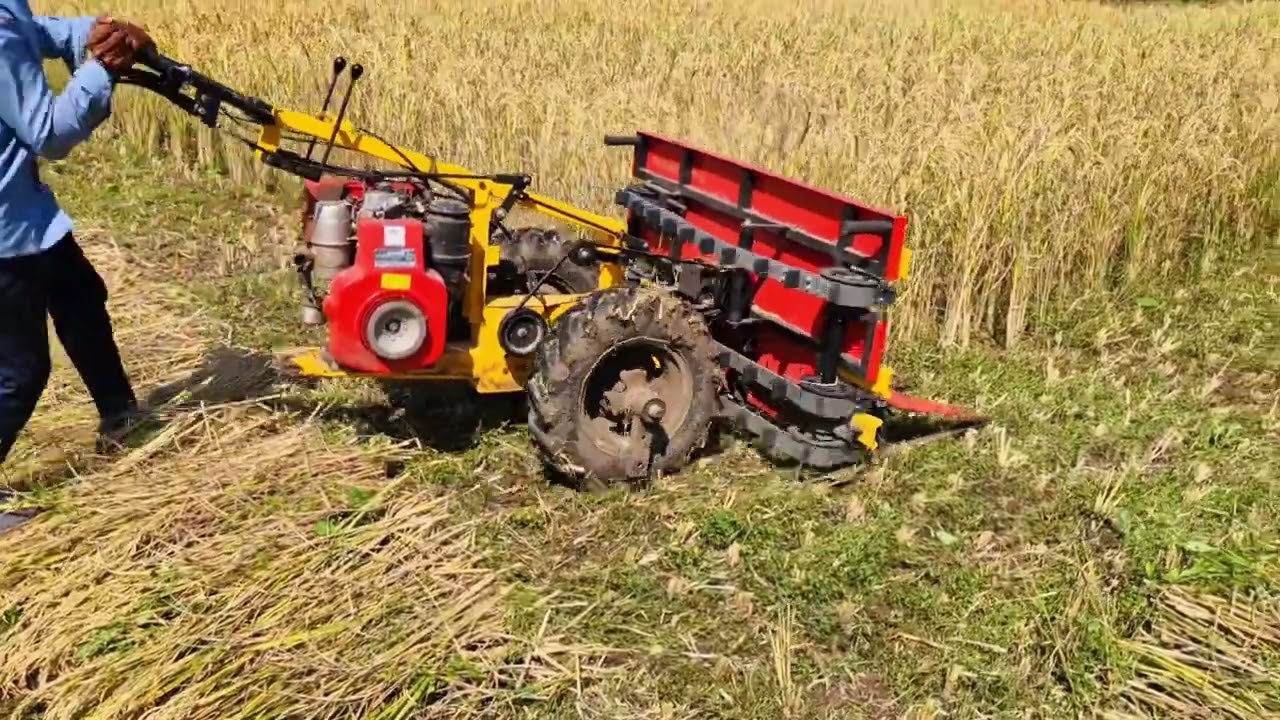 SAI Power Reaper machine  harvesting સોયાબીન,ડાંગર,જુવાર,ઘઉં,ઘાસ  કાપવાનું રીપર મશીન ..