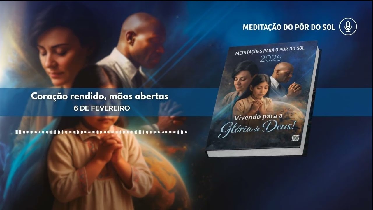 Meditação do pôr DO SOL | 06 de fevereiro - Coração rendido, mãos abertas