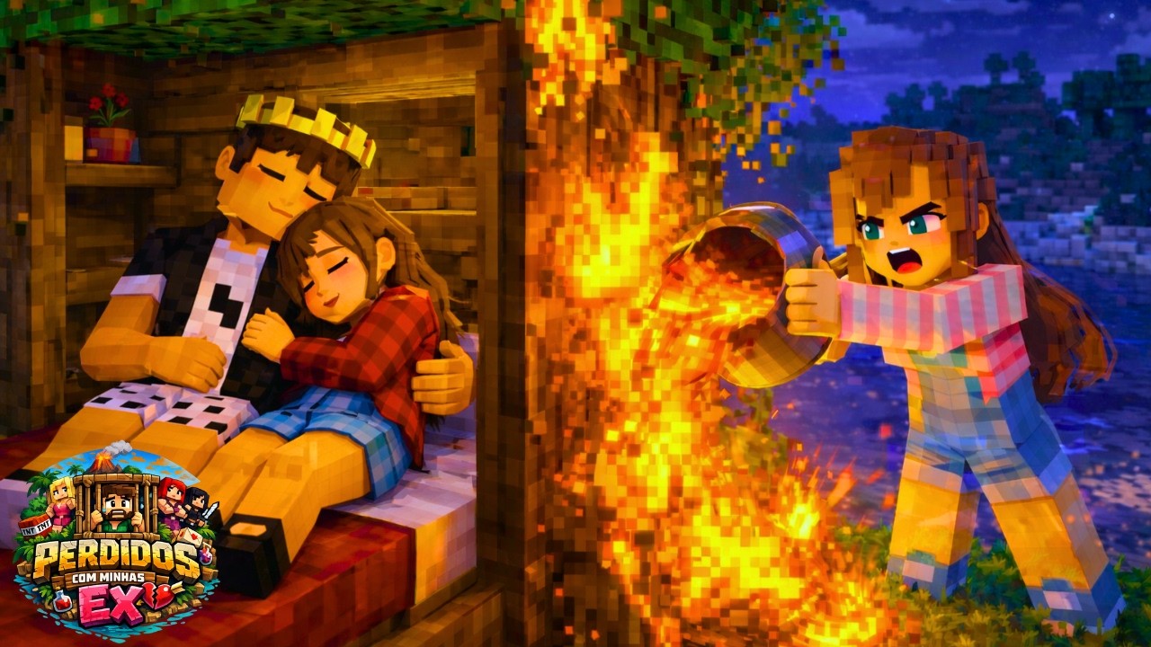 PERDIDOS COM AS EXS NAMORADAS #4 - ENCONTREI O VIDOTI E A JÚLIA JUNTOS E COLOQUI FOGO NA CASA DELES!