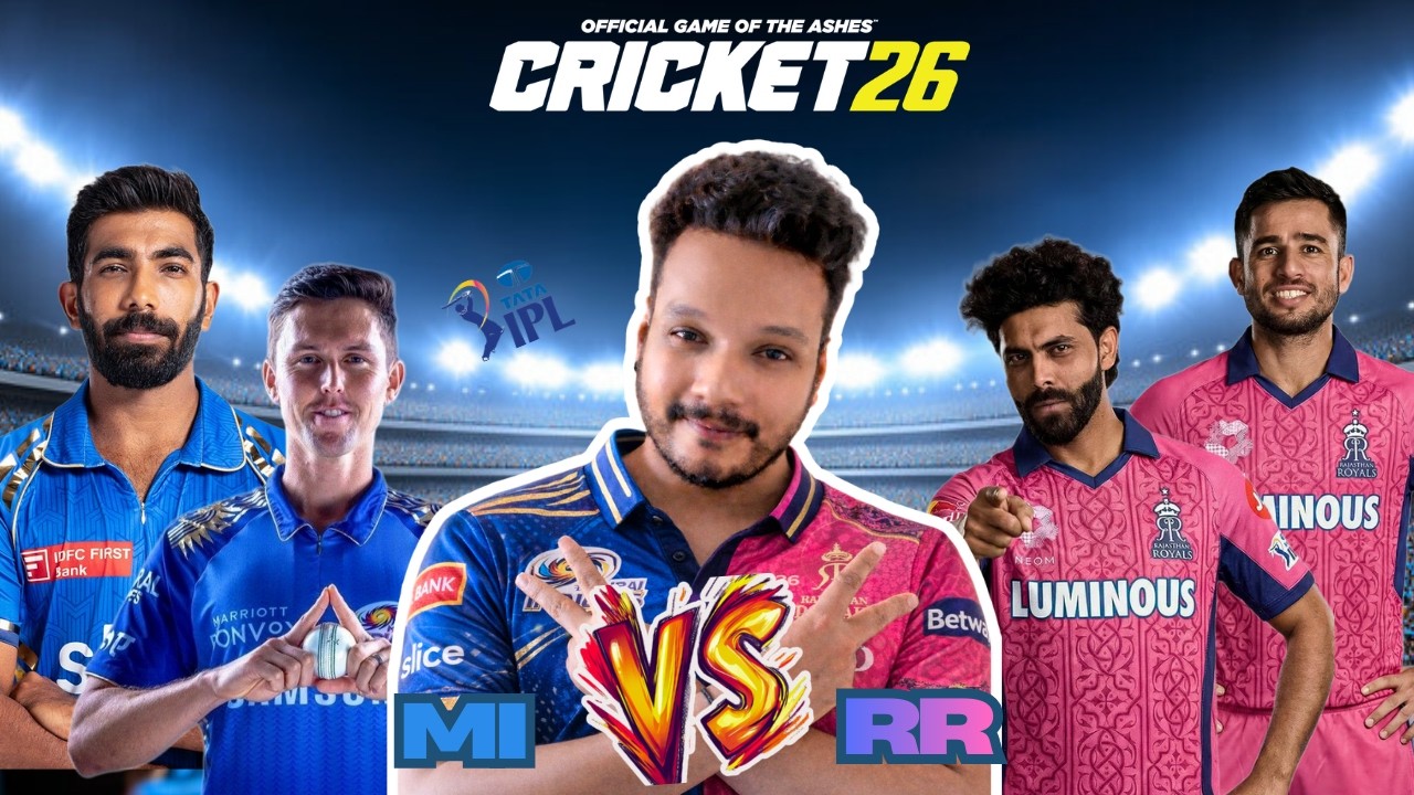 MI vs RR | TATA IPL 2026 | Cricket 26 Live Gameplay