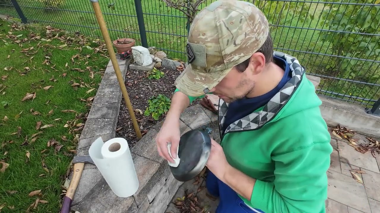 Stabilotherm-Jägerpfanne einbrennen