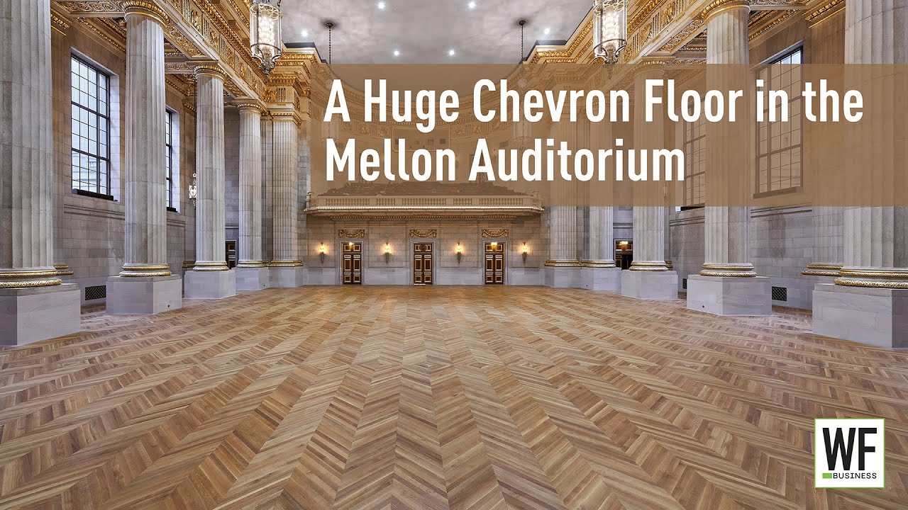 Walk Through the Steps to Replace the Chevron Wood Flooring at the Mellon Auditorium