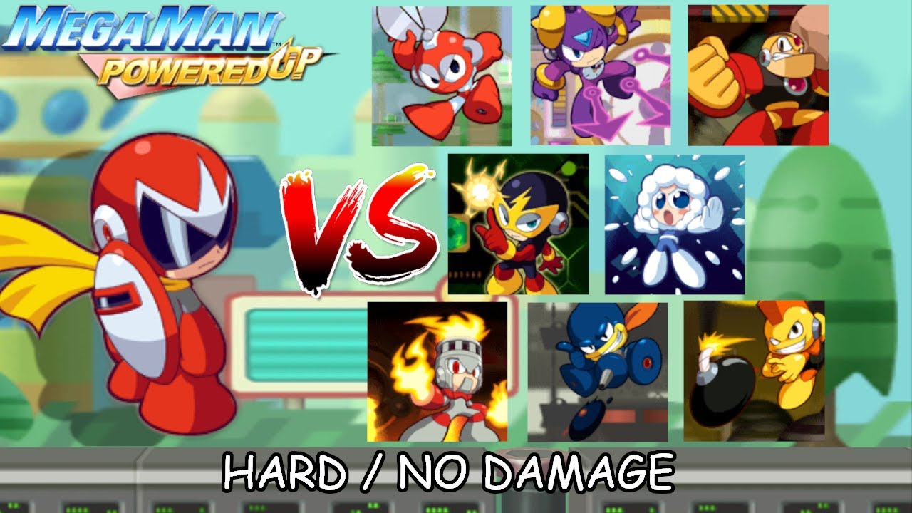 Mega Man Powered Up: All Bosses as PROTOMAN (Hard/No Damage)