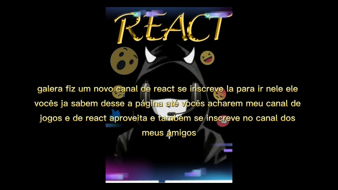 novo canal de react!