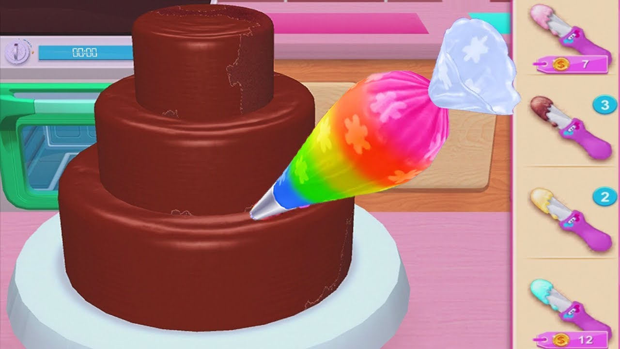 Play Fun Learn Cake Cooking & Colors Games For Kids - My Bakery Empire - Bake Decorate & Serve Cakes