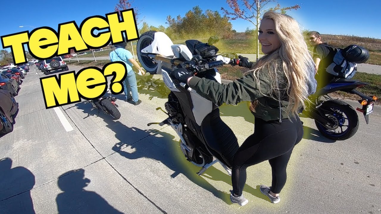 Teaching HER How to WHEELIE! | Ice Cream Cruise | Sam's First Day