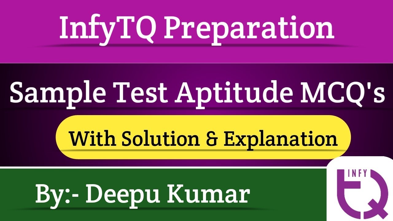 InfyTQ Sample Test Aptitude MCQs with Solution and Explanation | Intellective Tech