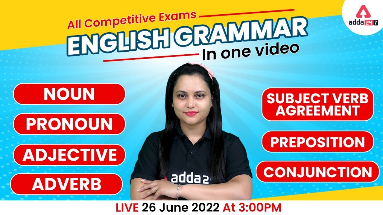 Complete English Grammar in One Video | Rules | Noun | Pronoun | Bank & SSC Exams | Rupam Chikara