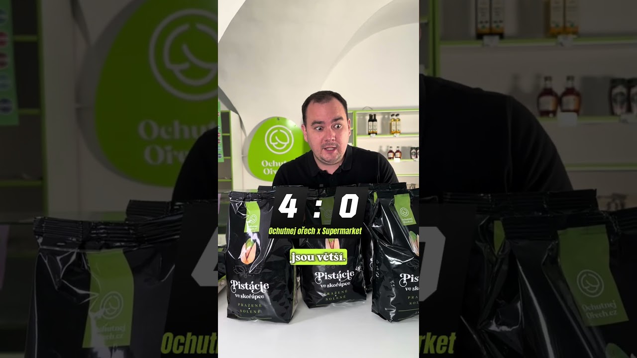 Ochutnej Ořech vs. supermarket #ochutnejorech  #pistacie #solenepistacie #orechy  #orisky