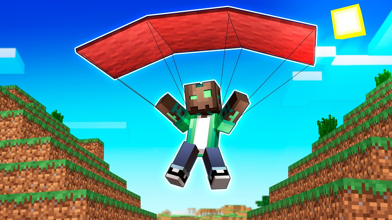 CREAMOS PARACA&Iacute;DAS para VOLAR en MINECRAFT 😱🪂 MINECRAFT ALEATORIO