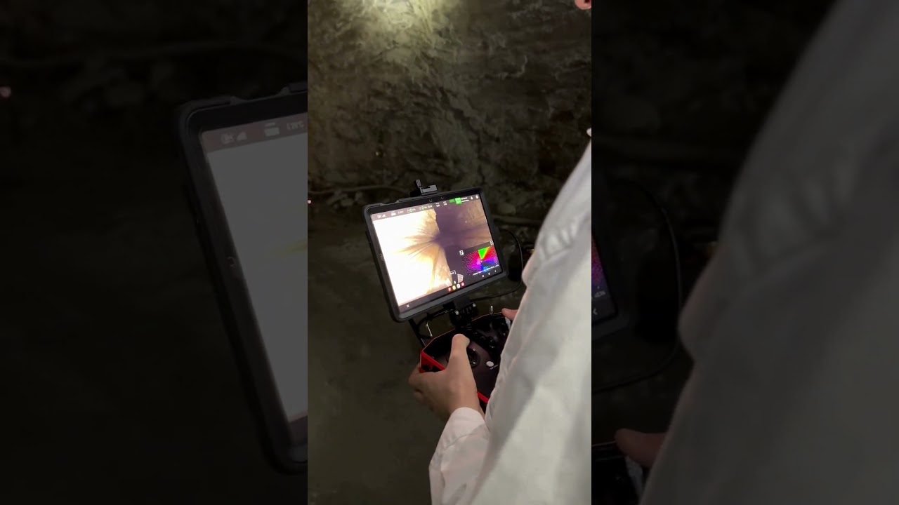 POV, you are an Elios 3 pilot in an underground mine 👀 #drone #elios3 #safety #mine #technology #ndt
