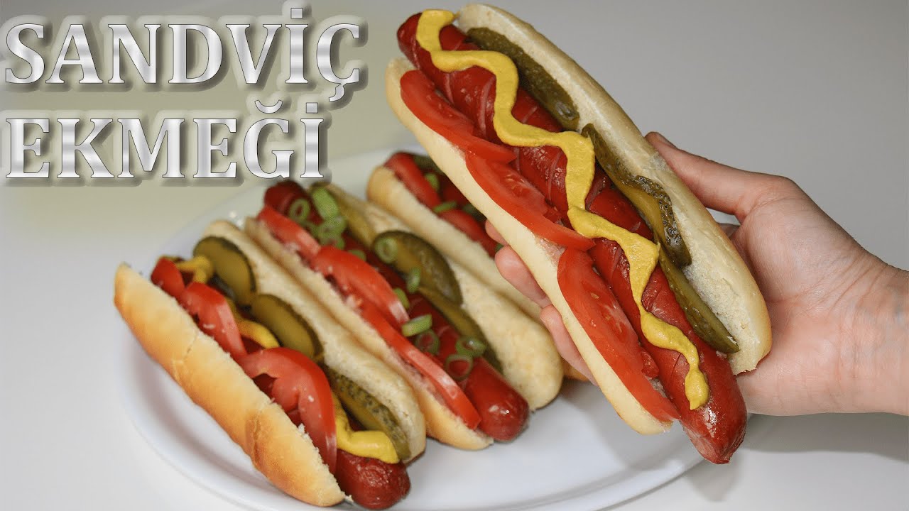 Pamuk Sandviç Ekmeği nasıl yapılır 👌Enfes Hot Dog Tarifi 😋😍