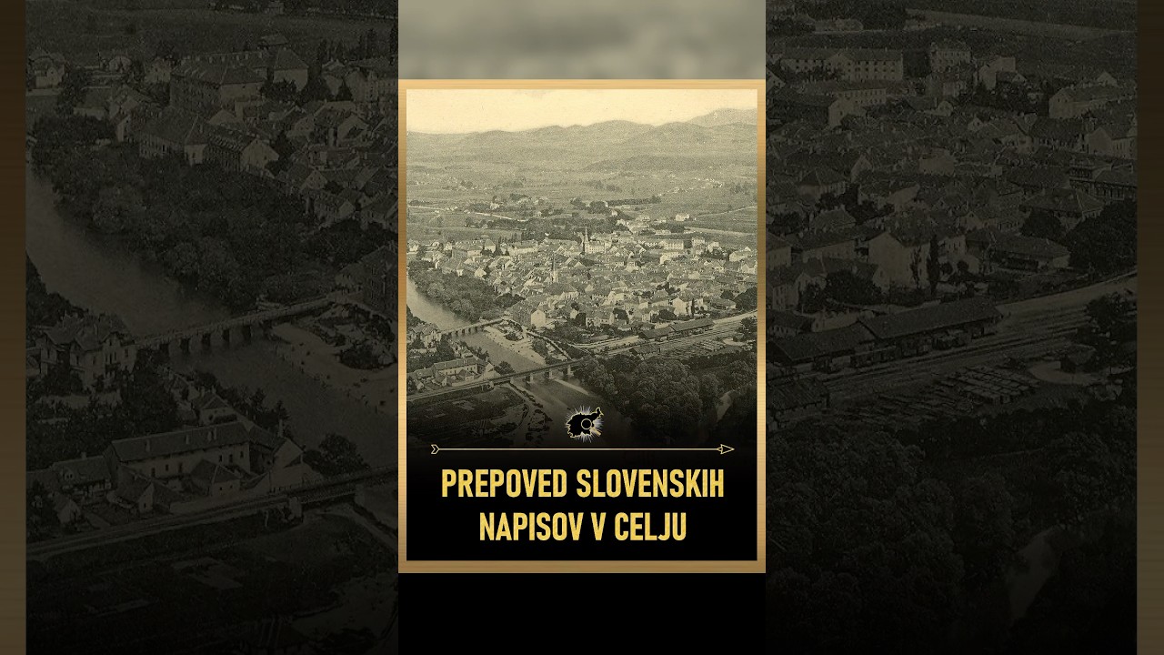 Nem&scaron;ka prepoved slovenskih napisov v Celju leta 1906.  #odkritaslovenija #celje