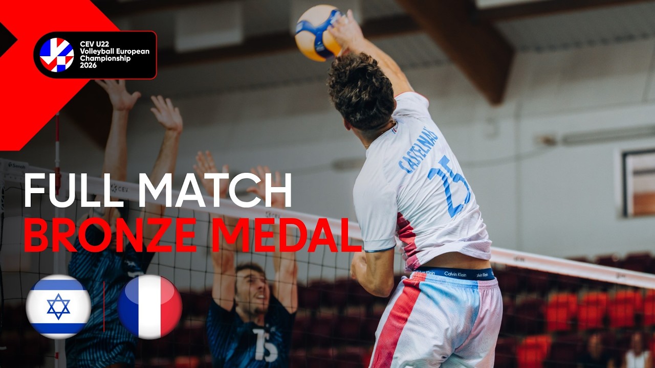 LIVE | Israel vs. France | CEV U22 Volleyball European Championship 2026 | Men