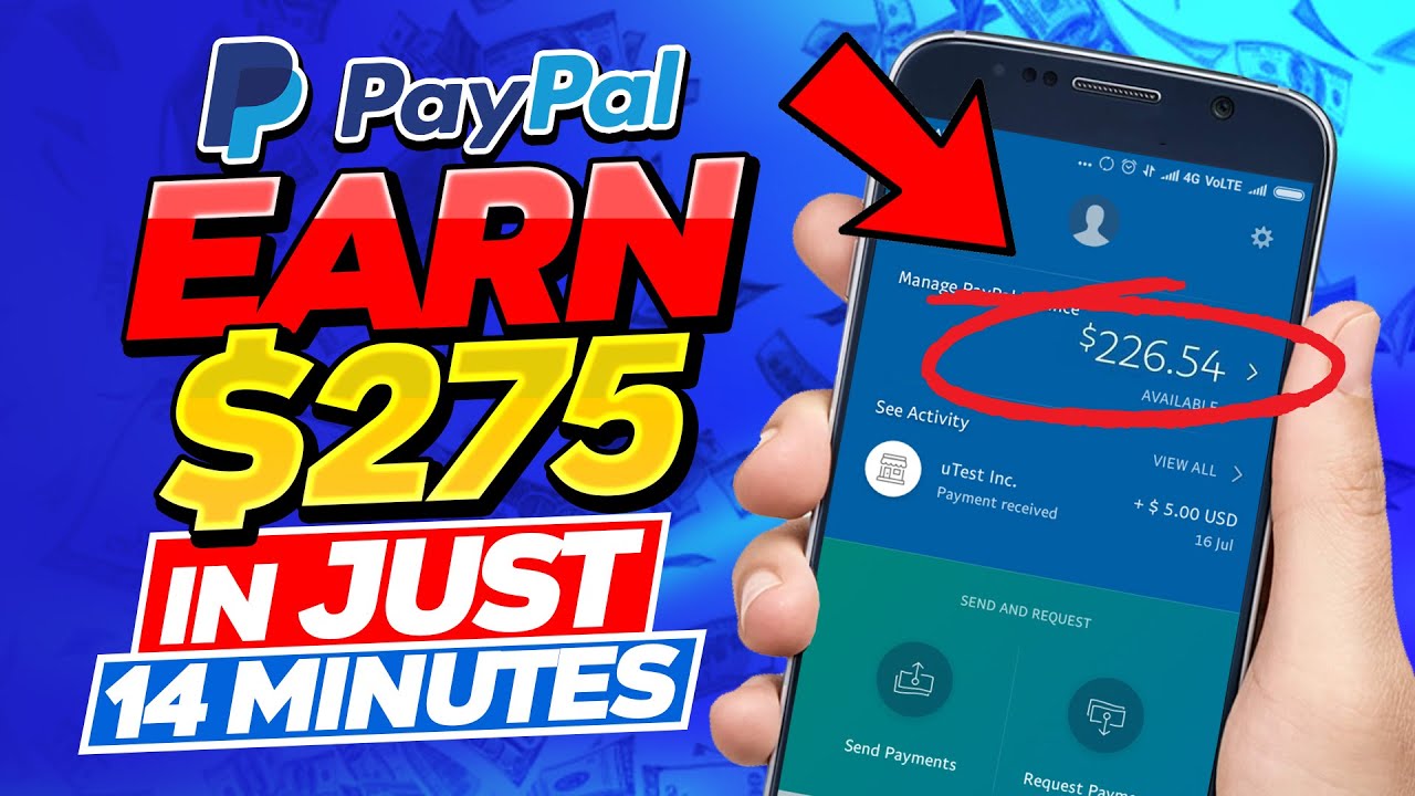 Get Paid $275 In 14 Minutes PayPal Money (Earn FREE PayPal Money Fast!)