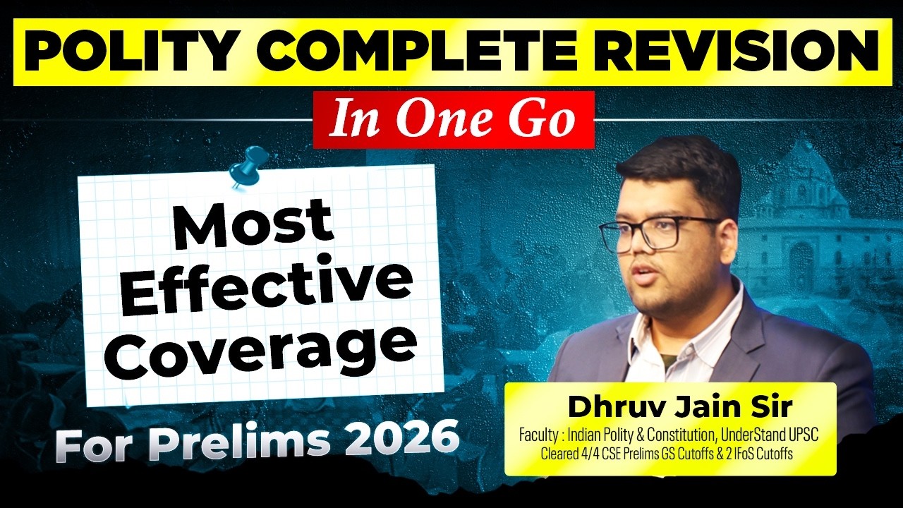 Revise *Entire Polity* in *1 Day 1 Go* Prelims 2026 by Dhruv Sir | UPSC Prelims 2026 Polity Revision