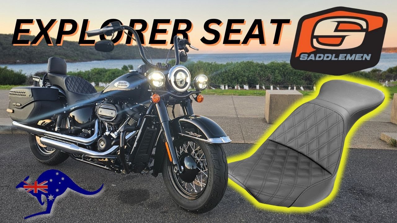 Максимальный комфорт: сиденье Saddlemen Explorer на Harley-Davidson Heritage 2023 года