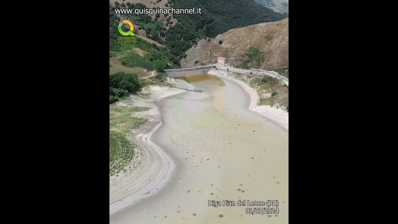 Siccità in estate in Sicilia, le immagini del Lago Pian del Leone senza acqua