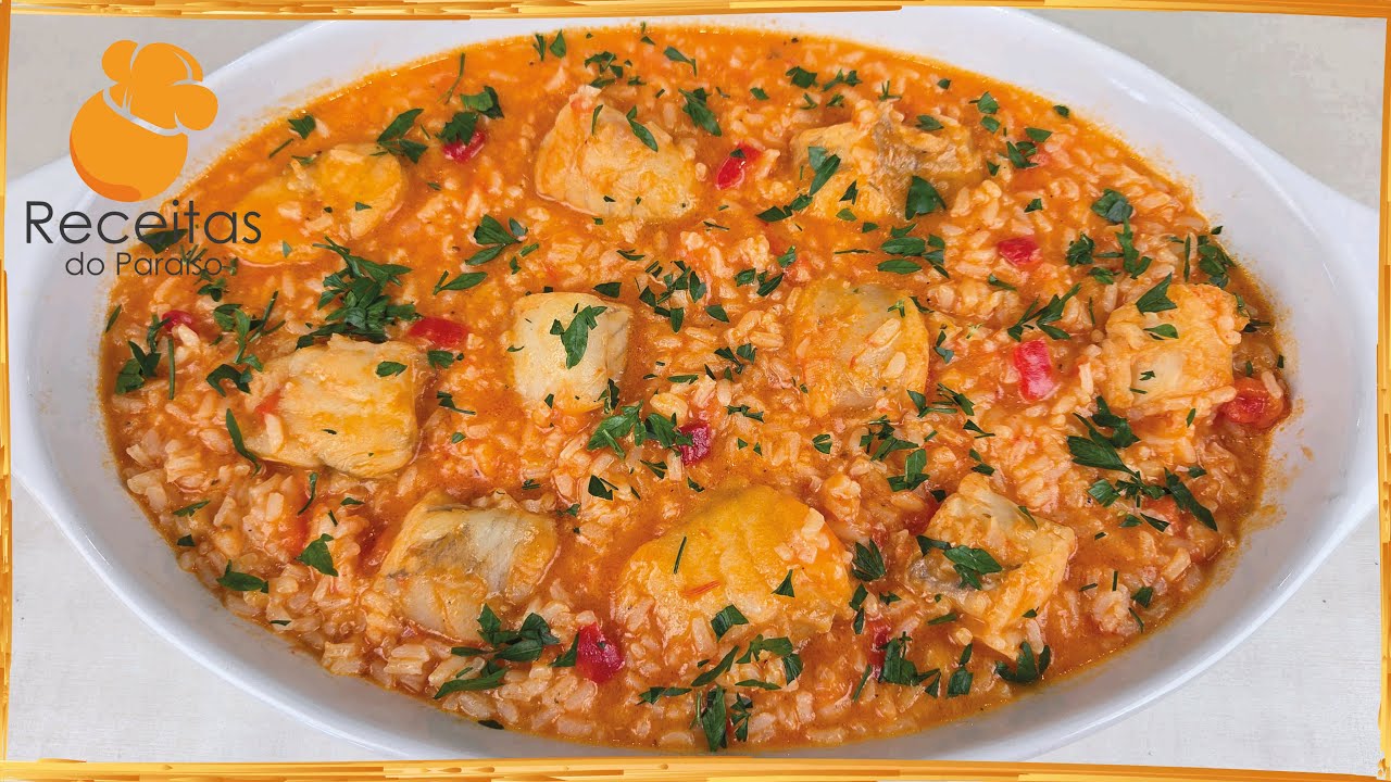 ARROZ DE TAMBORIL  (f&aacute;cil de fazer e &eacute; de comer e chorar por mais) |🍎Receitas do Para&iacute;so