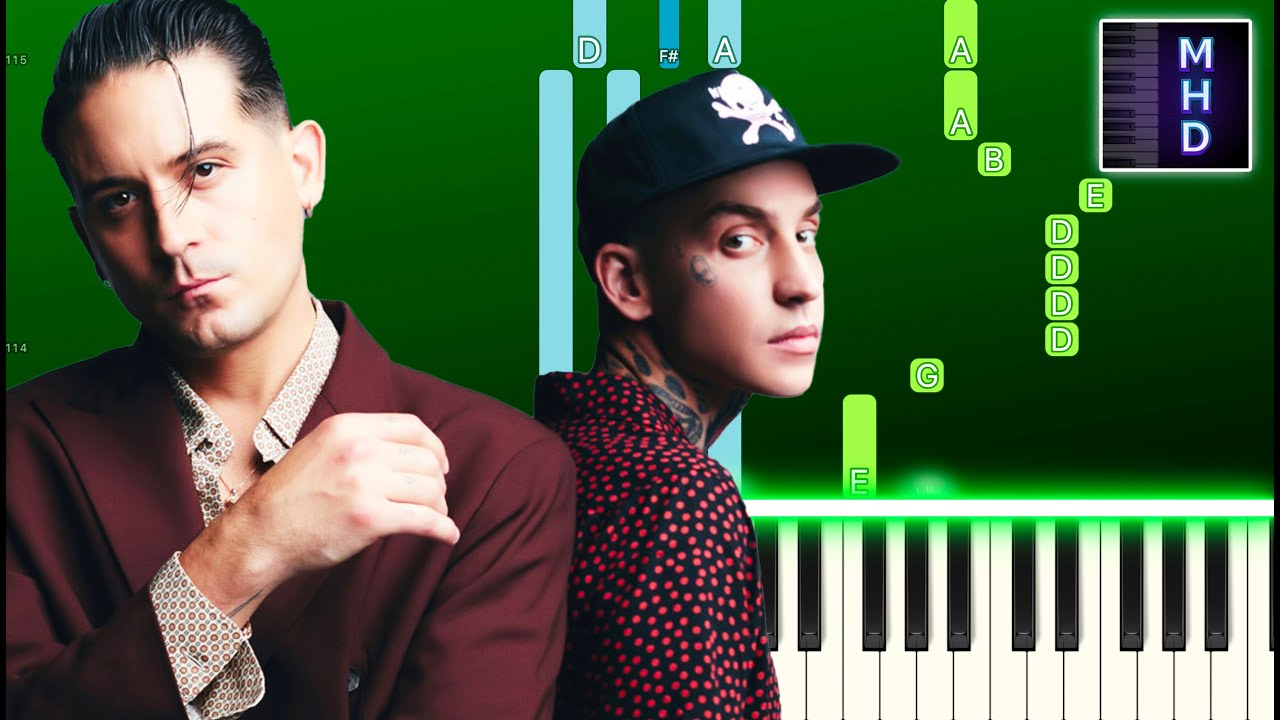 G-Eazy - Hate The Way ft. blackbear (Piano Tutorial Easy)