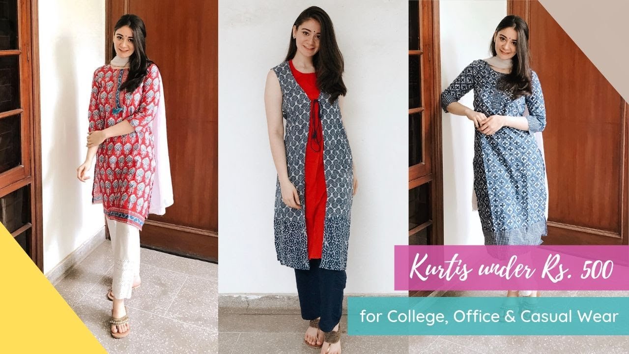Amazon Kurti Haul Under Rs. 500 for College, Office & Casual Wear | Sana Grover
