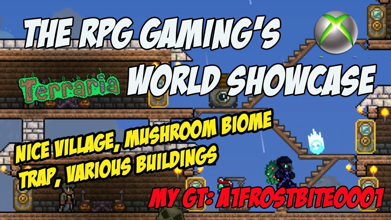 THE RPG GAMING's Terraria Xbox One Map Showcase | Cool Traps, Builds