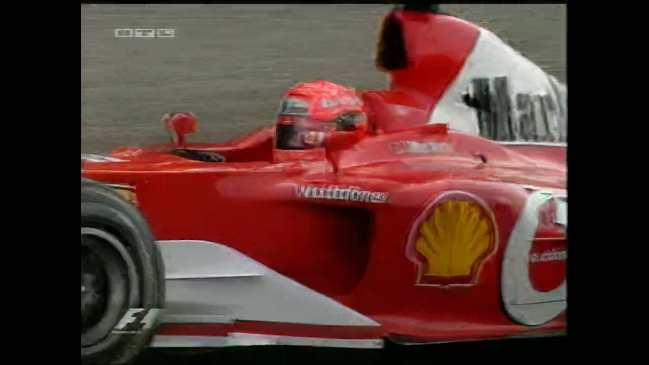 Monza 2003 F1 FP3: Michael Schumacher 2 laps (Natural audio) [AI-enhanced]