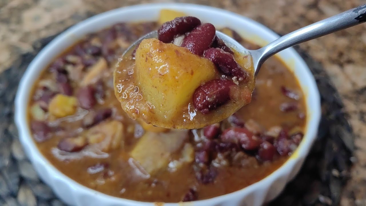 Comment faire les haricots aux patates douces| recette des haricots à la viande| red beans recipe
