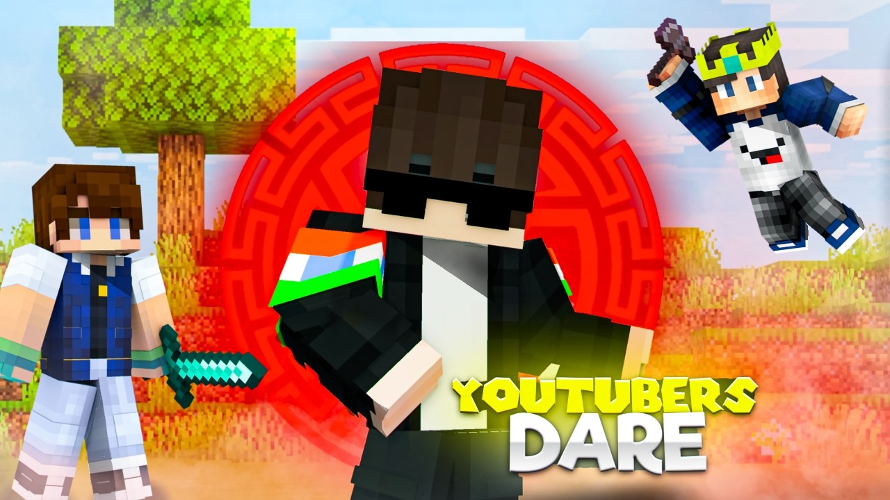 I Completed Impossible dares By Minecraft Youtubers Ft. @PSD1
