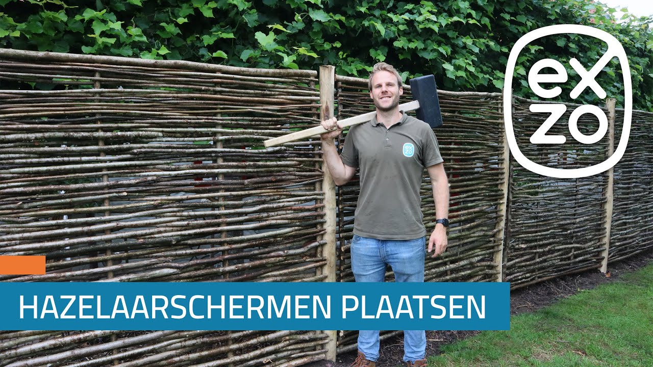 Timmeren met Timo #6 | Hoe plaats je een hazelaarscherm met ronde palen?