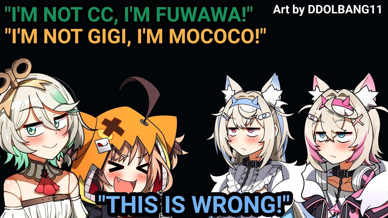 Cecilia & Gigi Steal FUWAMOCO's Identities 【Hololive】
