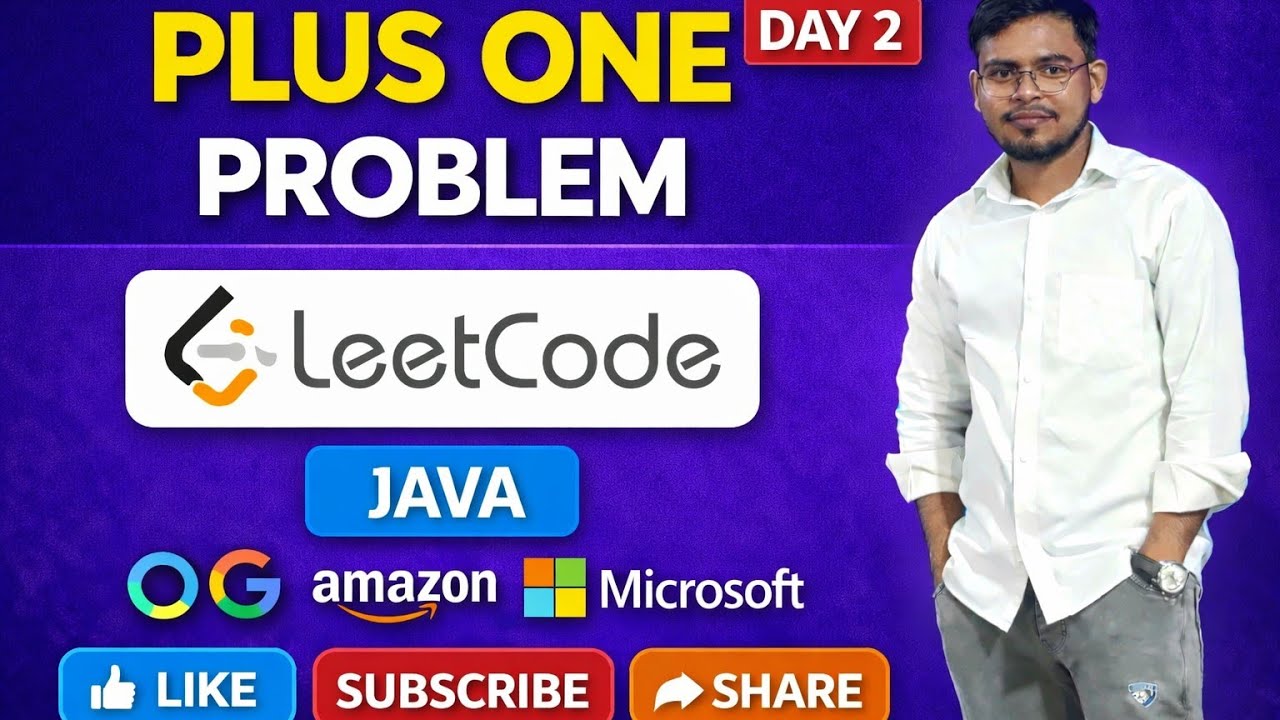 Plus one problem In java 30 days DSA  Channellges #javaprogramming #codingforbeginners #dsa #coding 