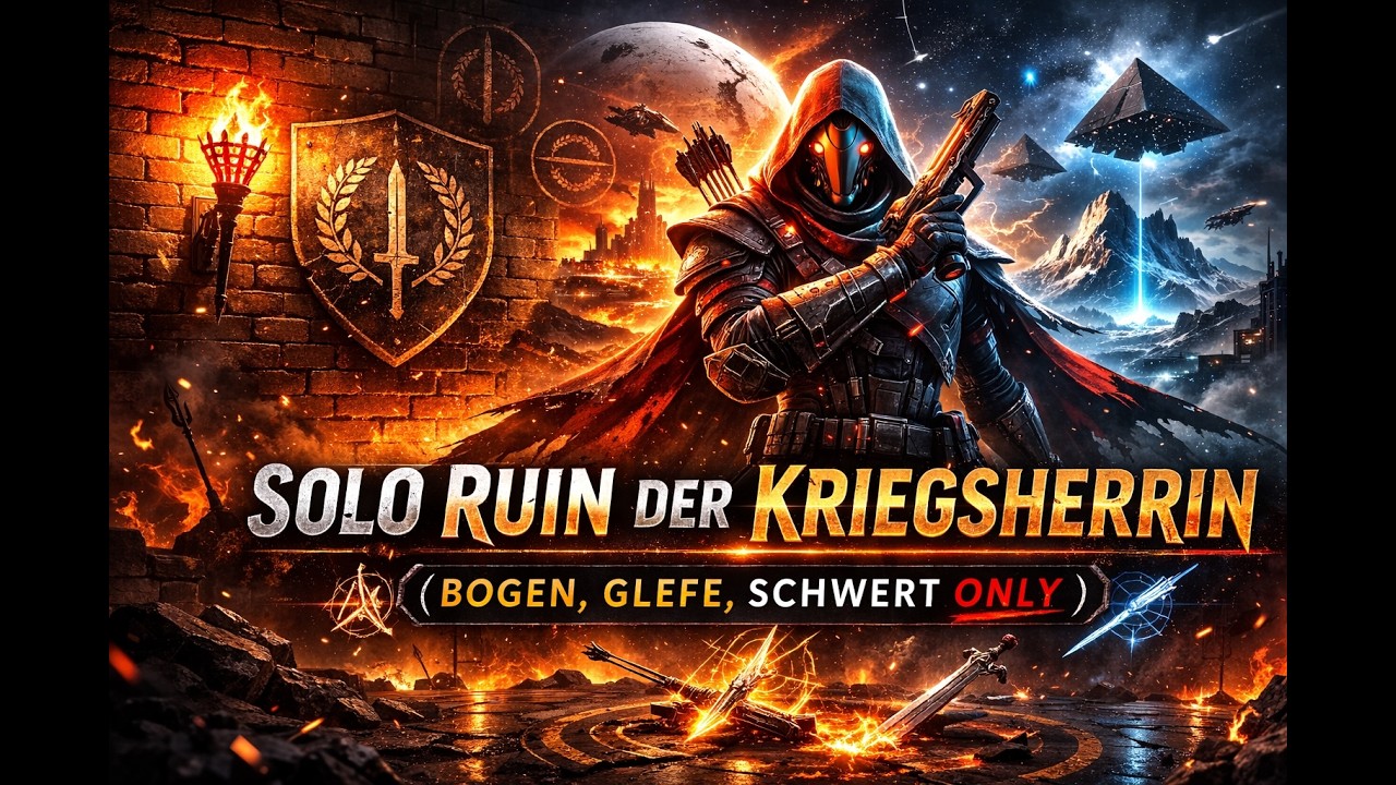 #DarkAgeHunt Destiny 2 Solo Ruin der Kriegsherrin (nur Bogen, Schwert, Glefe)