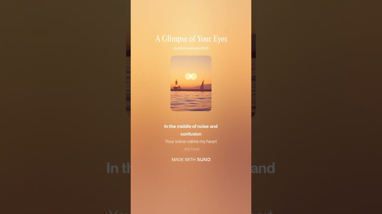 A Glimpse of Your Eyes