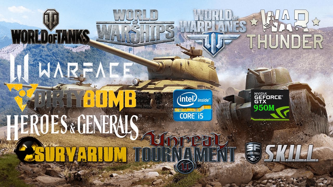 10 Free MMO Games i5 6300HQ GTX950M Benchmark Test
